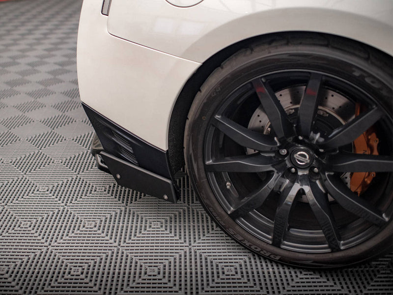 Maxton Design - CENTRAL REAR SPLITTER + FLAPS NISSAN GTR R35 1ST FACELIFT