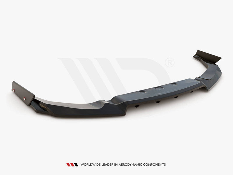 Maxton Design - CENTRAL REAR SPLITTER + FLAPS NISSAN GTR R35 1ST FACELIFT