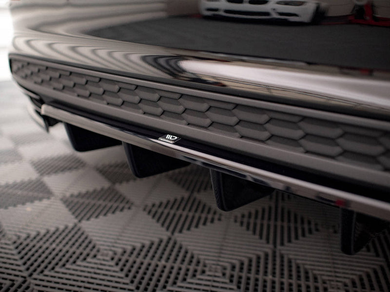 Maxton Design - CENTRAL REAR SPLITTER (VERTICAL BARS) AUDI A3 S-LINE SEDAN 8Y