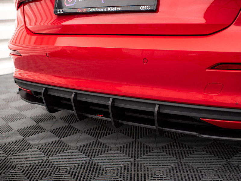 Maxton Design - STREET PRO REAR VALANCE + FLAPS AUDI A3 SPORTBACK 8Y