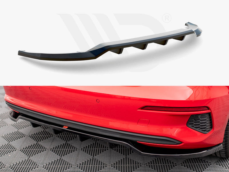 Maxton Design - CENTRAL REAR SPLITTER (VERTICAL BARS) AUDI A3 SPORTBACK 8Y