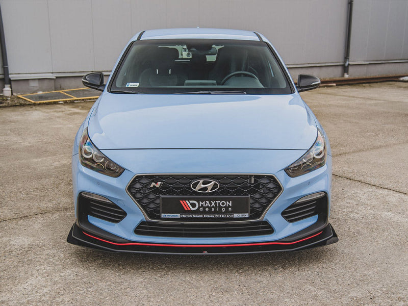 Maxton Design - STREET PRO DURABILITY FRONT SPLITTER + FLAPS HYUNDAI I30 N MK3 HATCHBACK / FASTBACK