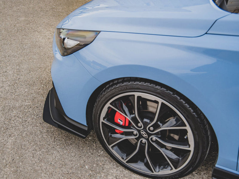 Maxton Design - STREET PRO DURABILITY FRONT SPLITTER + FLAPS HYUNDAI I30 N MK3 HATCHBACK / FASTBACK