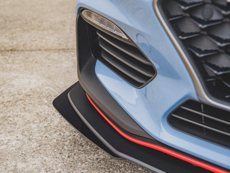 Maxton Design - STREET PRO DURABILITY FRONT SPLITTER + FLAPS HYUNDAI I30 N MK3 HATCHBACK / FASTBACK