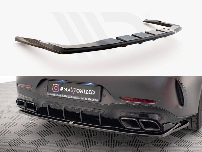 Maxton Design - CENTRAL REAR SPLITTER (VERTICAL BARS) MERCEDES AMG GT 63S 4-DOOR COUPE AERO