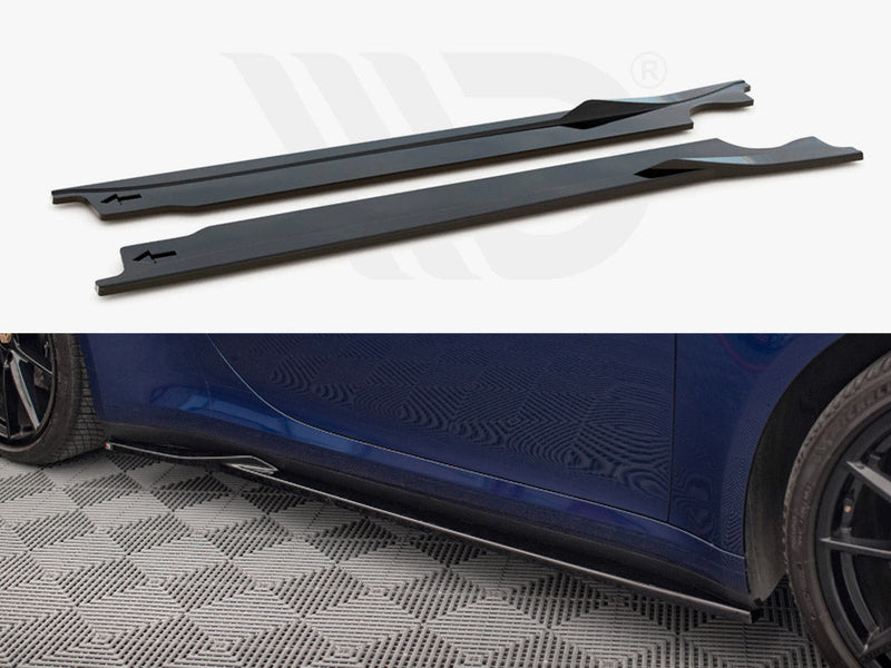 Maxton Design - SIDE SKIRTS DIFFUSERS V.1 PORSCHE 911 CARRERA AERO 992