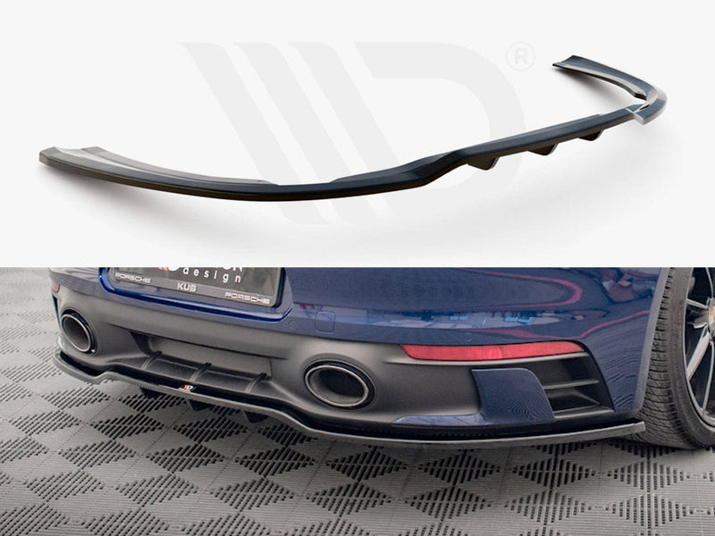 Maxton Design - CENTRAL REAR SPLITTER V.1 (VERTICAL BARS) PORSCHE 911 CARRERA AERO 992