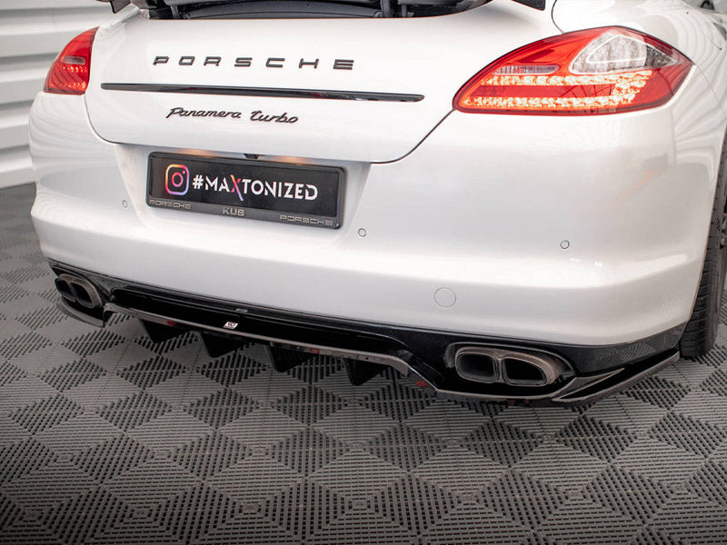 Maxton Design - CENTRAL REAR SPLITTER (VERTICAL BARS) PORSCHE PANAMERA TURBO 970