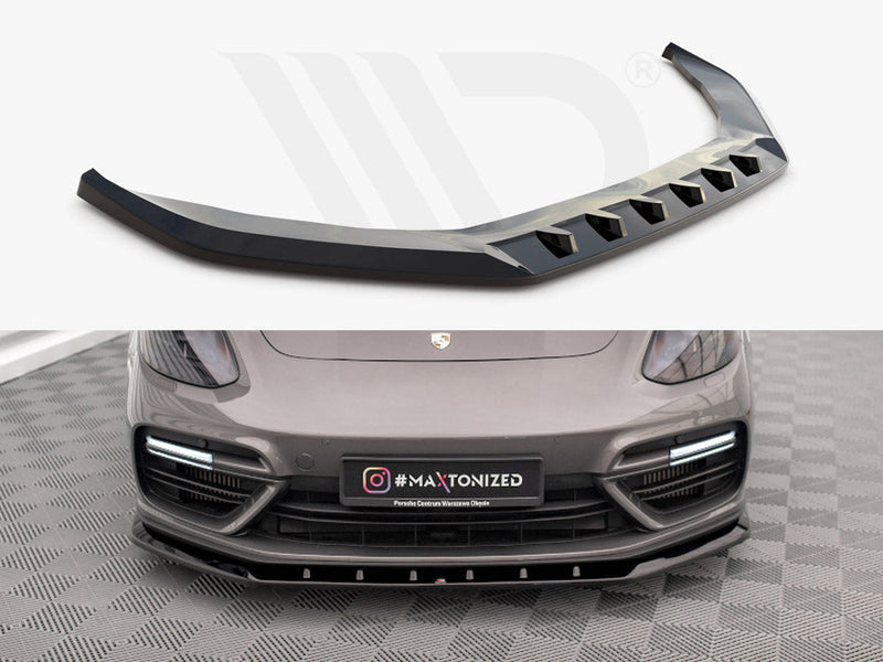 Maxton Design - FRONT SPLITTER V.1 PORSCHE PANAMERA E-HYBRID 971