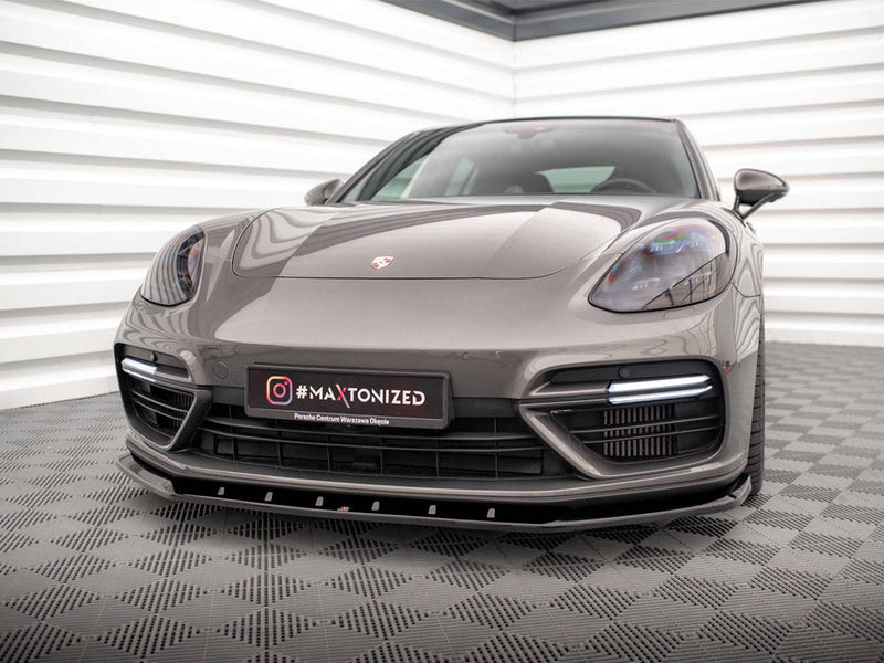 Maxton Design - FRONT SPLITTER V.1 PORSCHE PANAMERA E-HYBRID 971