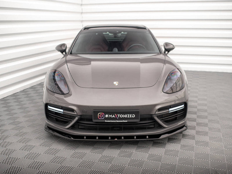 Maxton Design - FRONT SPLITTER V.1 PORSCHE PANAMERA E-HYBRID 971