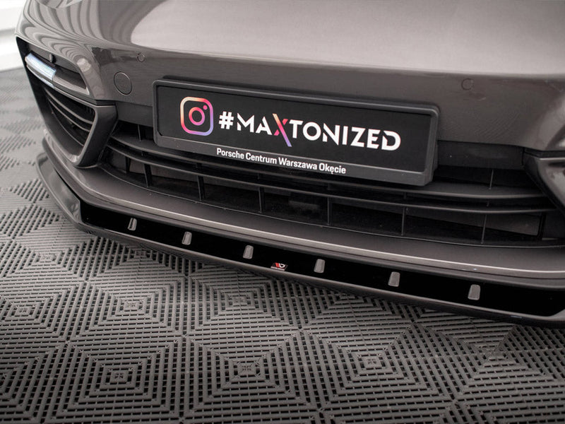 Maxton Design - FRONT SPLITTER V.1 PORSCHE PANAMERA E-HYBRID 971