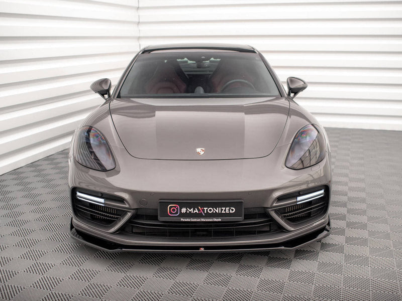 Maxton Design - FRONT SPLITTER V.2 PORSCHE PANAMERA E-HYBRID 971