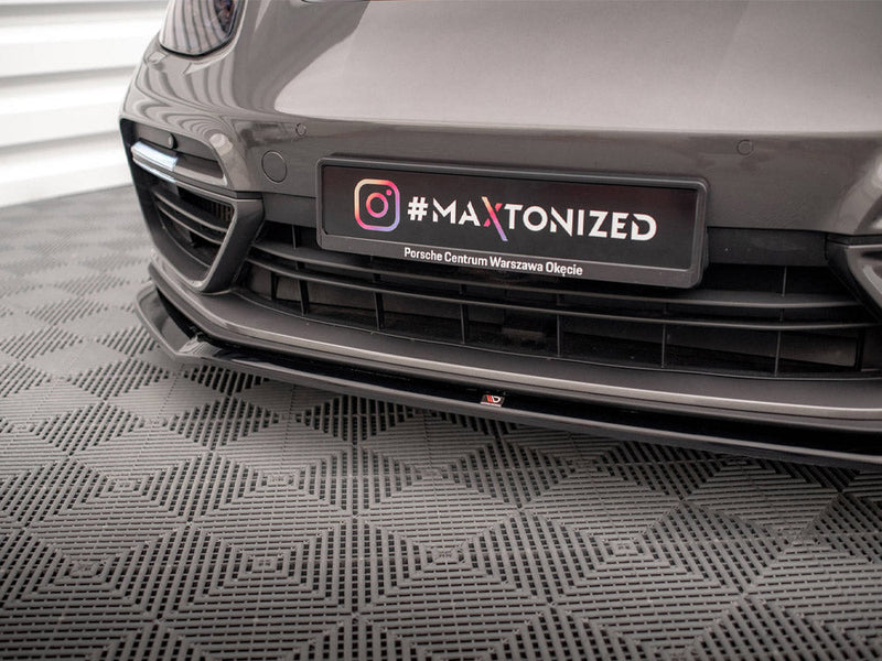 Maxton Design - FRONT SPLITTER V.2 PORSCHE PANAMERA E-HYBRID 971
