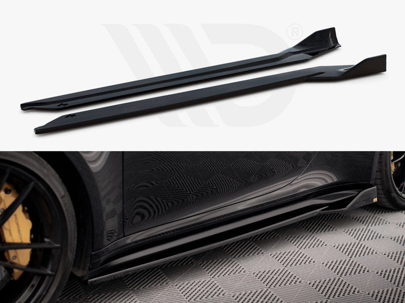 Maxton Design - SIDE SKIRTS DIFFUSERS PORSCHE 911 TURBO S 992