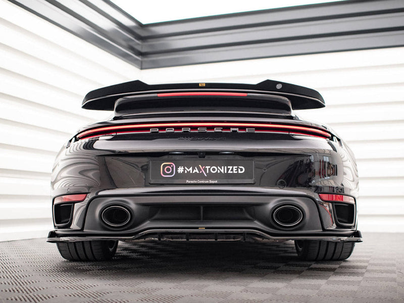 Maxton Design - CENTRAL REAR SPLITTER (VERTICAL BARS) PORSCHE 911 TURBO S 992