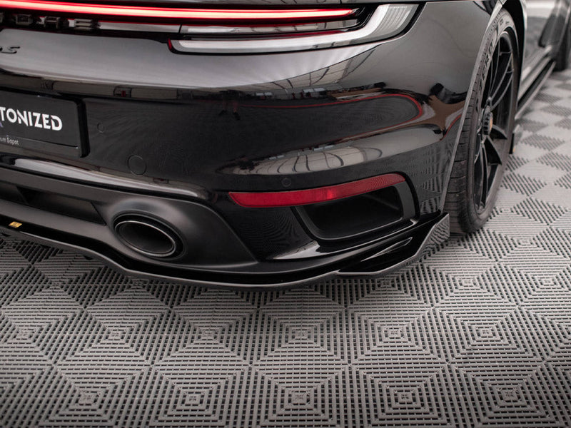 Maxton Design - CENTRAL REAR SPLITTER (VERTICAL BARS) PORSCHE 911 TURBO S 992