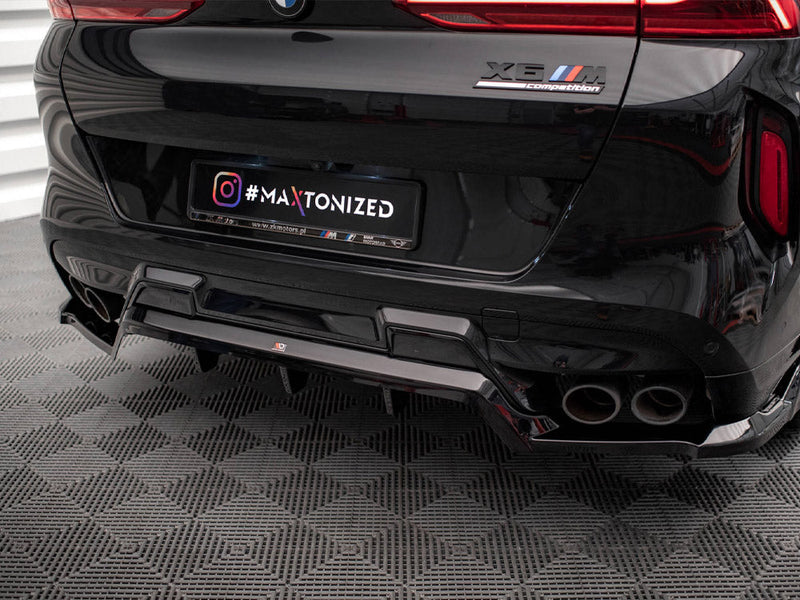 Maxton Design - CENTRAL REAR SPLITTER (VERTICAL BARS) BMW X6 M F96