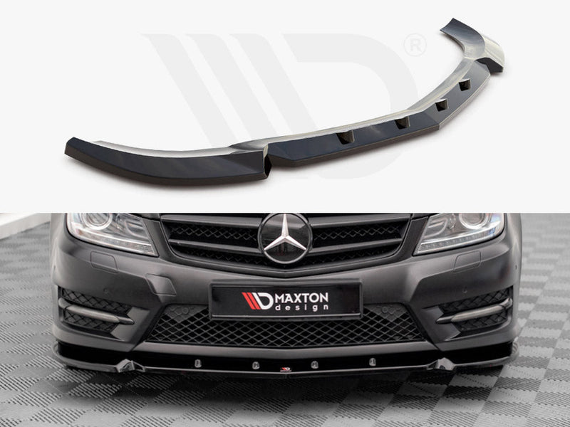 Maxton Design - FRONT SPLITTER V.1 MERCEDES C COUPE AMG-LINE C204/S204/W204