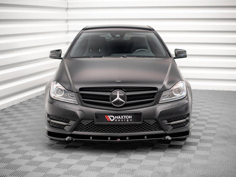 Maxton Design - FRONT SPLITTER V.1 MERCEDES C COUPE AMG-LINE C204/S204/W204