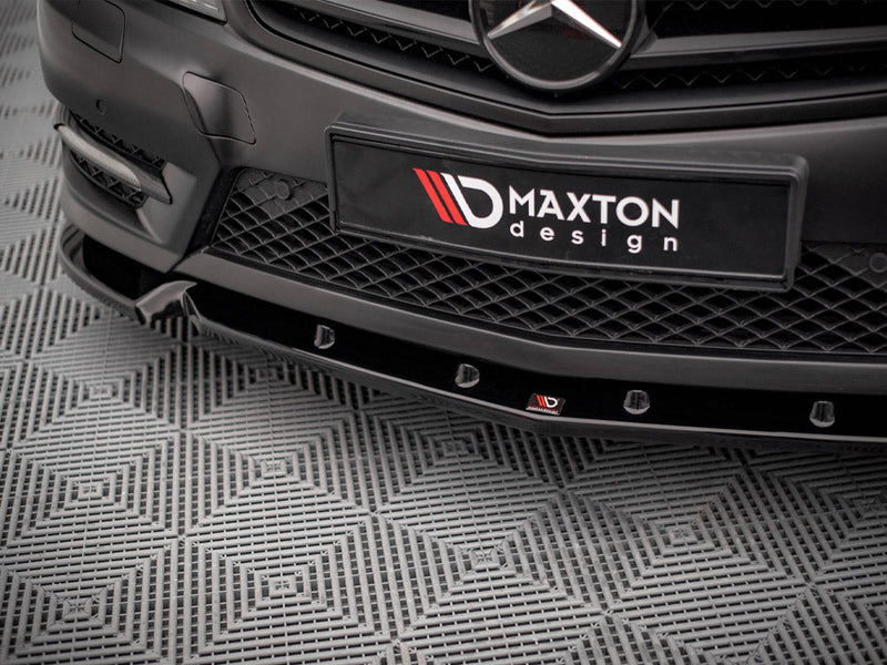 Maxton Design - FRONT SPLITTER V.1 MERCEDES C COUPE AMG-LINE C204/S204/W204