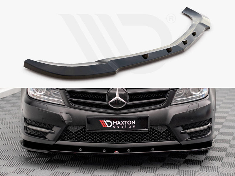 Maxton Design - FRONT SPLITTER V.2 MERCEDES C COUPE AMG-LINE C204/S204/W204