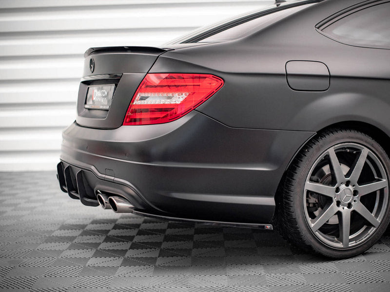 Maxton Design - REAR SIDE SPLITTERS MERCEDES C COUPE AMG-LINE C204/S204/W204