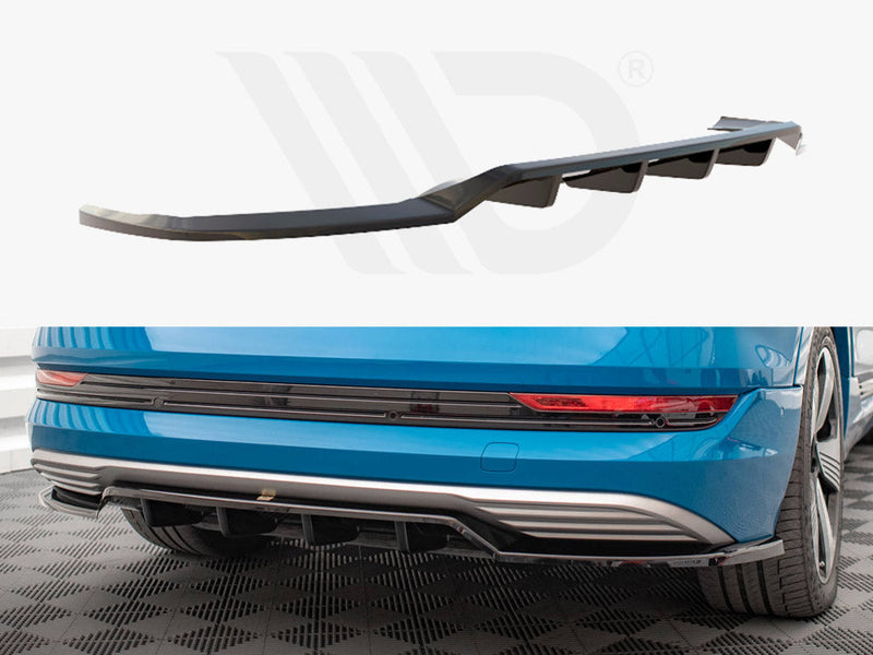 Maxton Design - CENTRAL REAR SPLITTER (VERTICAL BARS) AUDI E-TRON