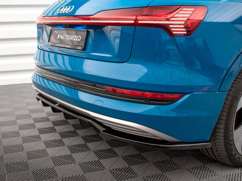 Maxton Design - CENTRAL REAR SPLITTER (VERTICAL BARS) AUDI E-TRON