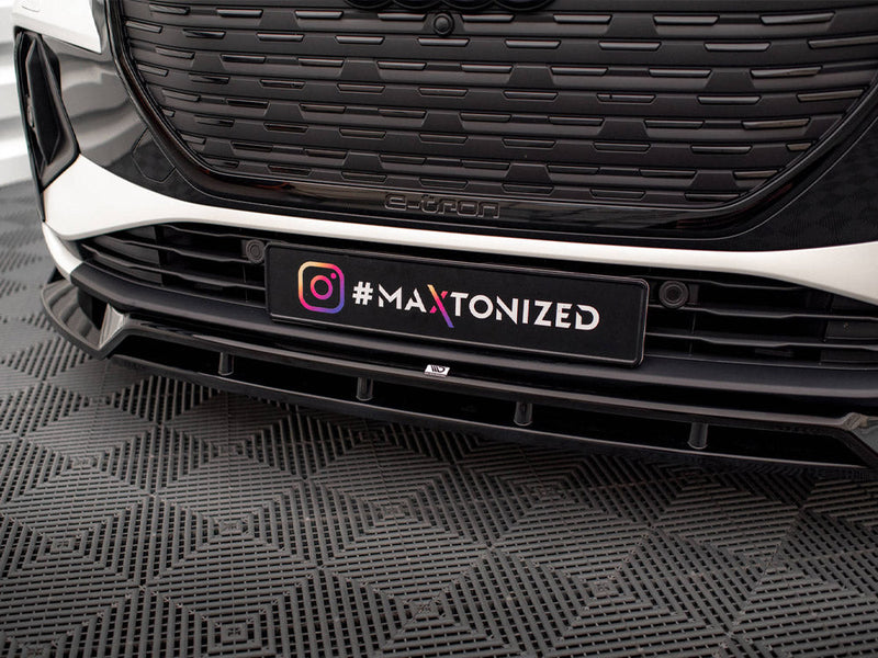 Maxton Design - FRONT SPLITTER V.2 AUDI Q4 E-TRON SPORTBACK MK1