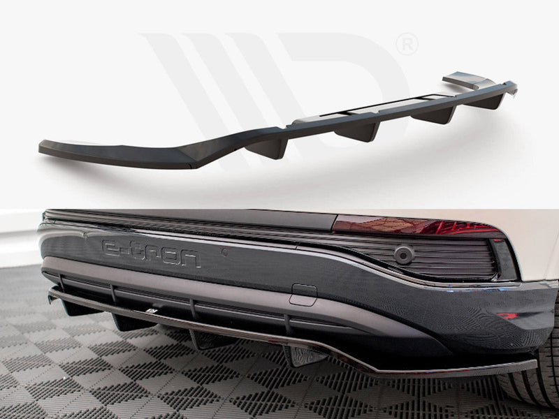 Maxton Design - CENTRAL REAR SPLITTER (VERTICAL BARS) AUDI Q4 E-TRON SPORTBACK MK1