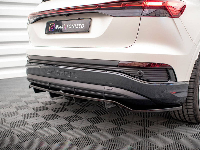Maxton Design - CENTRAL REAR SPLITTER (VERTICAL BARS) AUDI Q4 E-TRON SPORTBACK MK1