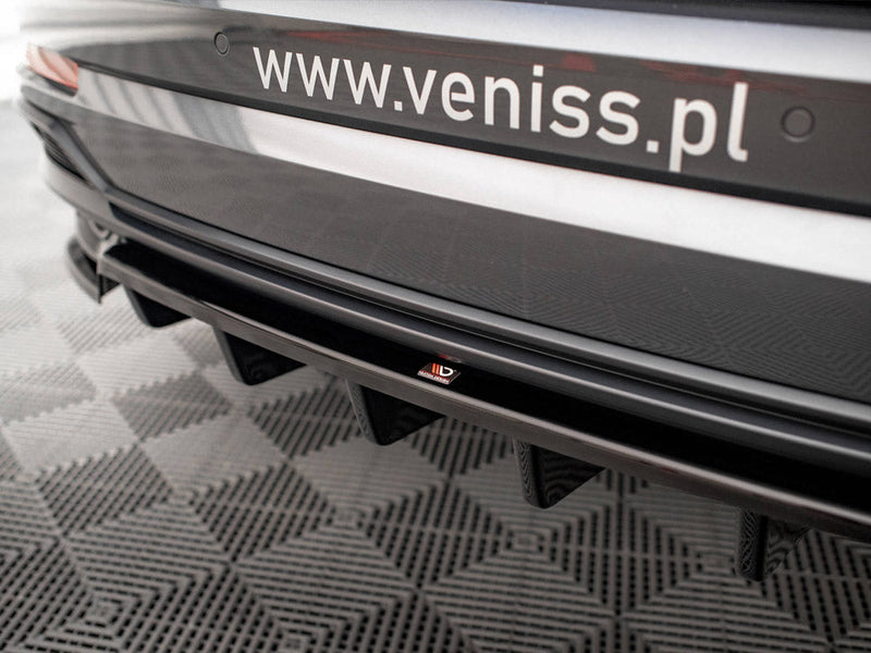 Maxton Design - CENTRAL REAR SPLITTER (VERTICAL BARS) AUDI Q3 S-LINE F3