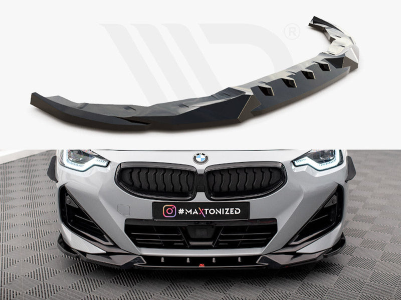 Maxton Design - FRONT SPLITTER V.2 BMW 2 COUPE M-PACK / M240I G42