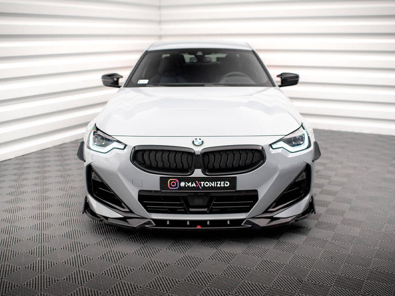 Maxton Design - FRONT SPLITTER V.2 + FLAPS BMW 2 COUPE M-PACK / M240I G42