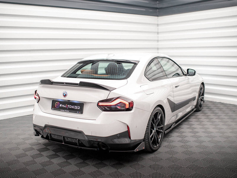 Maxton Design - REAR SIDE SPLITTERS V.2 + FLAPS BMW 2 COUPE M-PACK G42