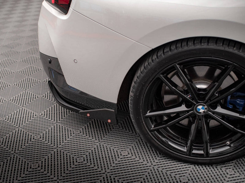 Maxton Design - REAR SIDE SPLITTERS V.2 + FLAPS BMW 2 COUPE M-PACK G42