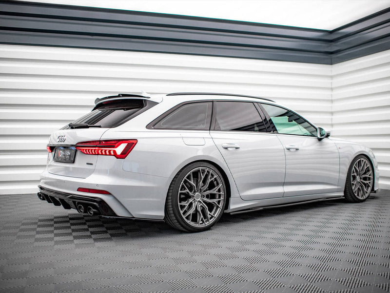 Maxton Design - REAR VALANCE + EXHAUST ENDS IMITATION AUDI S6 / A6 S-LINE C8