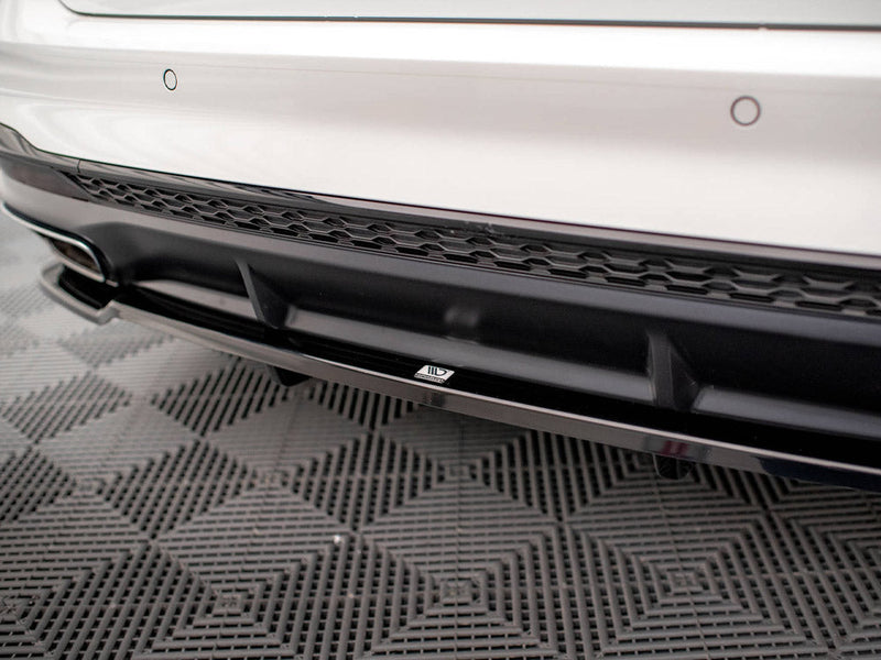Maxton Design - CENTRAL REAR SPLITTER (VERTICAL BARS) AUDI A4 S-LINE B9 FACELIFT