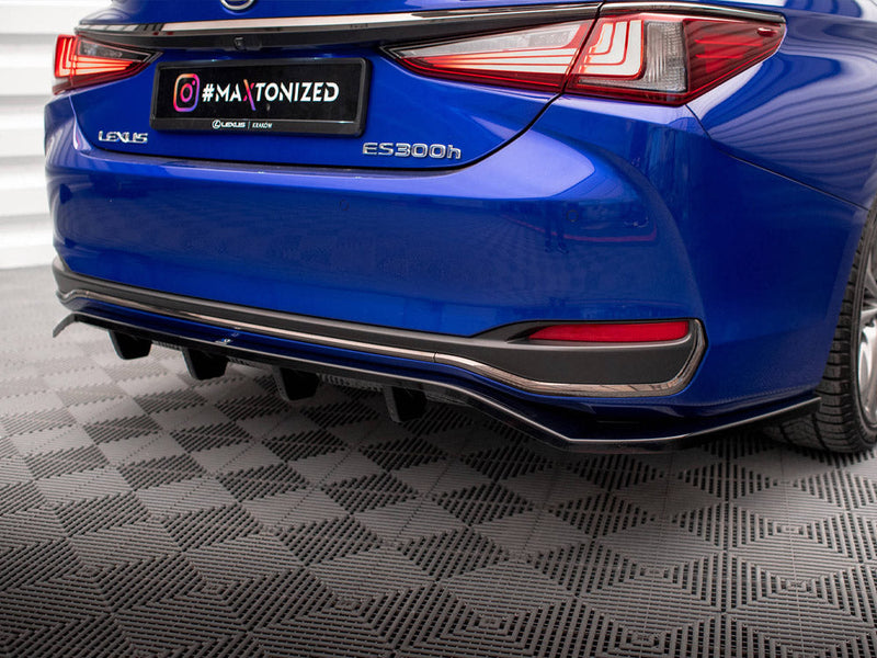 Maxton Design - REAR SPLITTER (VERTICAL BARS) LEXUS ES F SPORT MK7