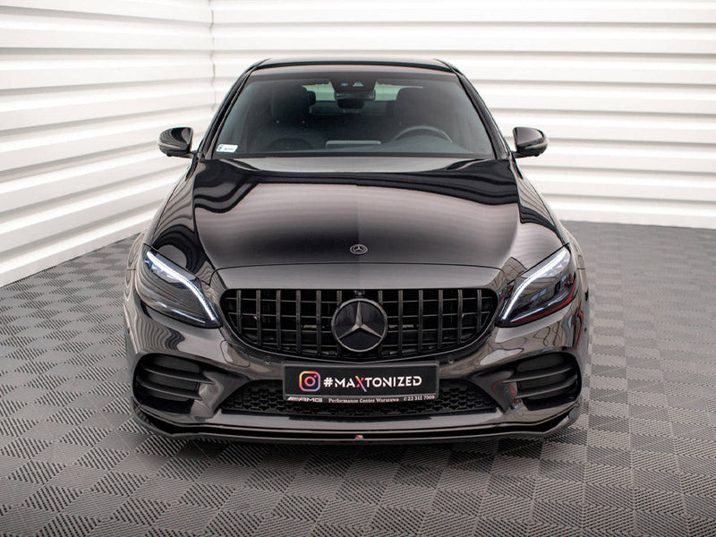 Maxton Design - FRONT SPLITTER V.1 MERCEDES C AMG LINE / C43 AMG SEDAN / COUPE W205 / C205 FACELIFT