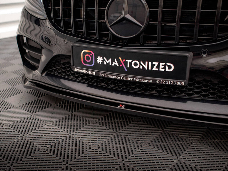 Maxton Design - FRONT SPLITTER V.1 MERCEDES C AMG LINE / C43 AMG SEDAN / COUPE W205 / C205 FACELIFT