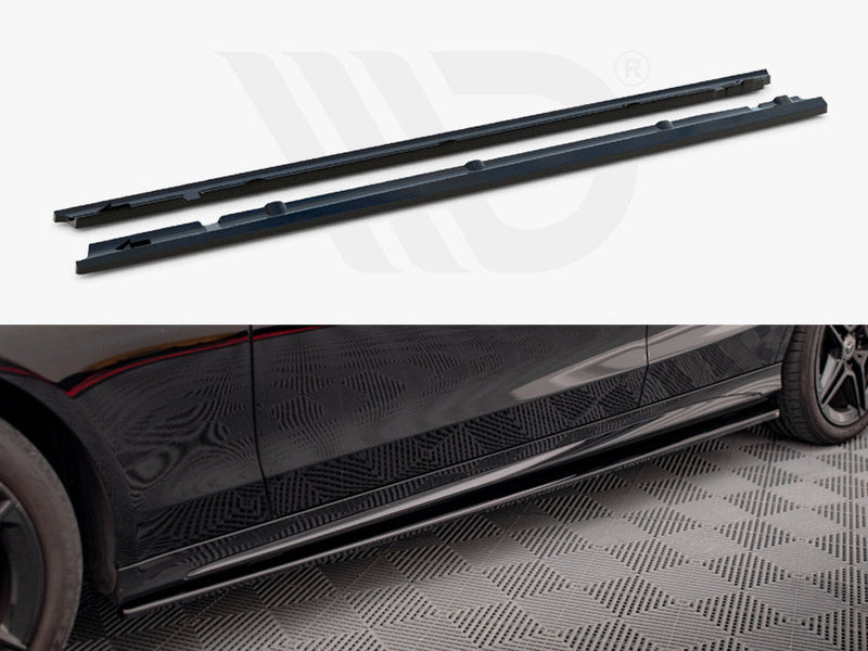 Maxton Design - Side Skirts Diffusers Mercedes-Benz C43 / C AMG-Line Sedan / Estate W205 / S205 Facelift