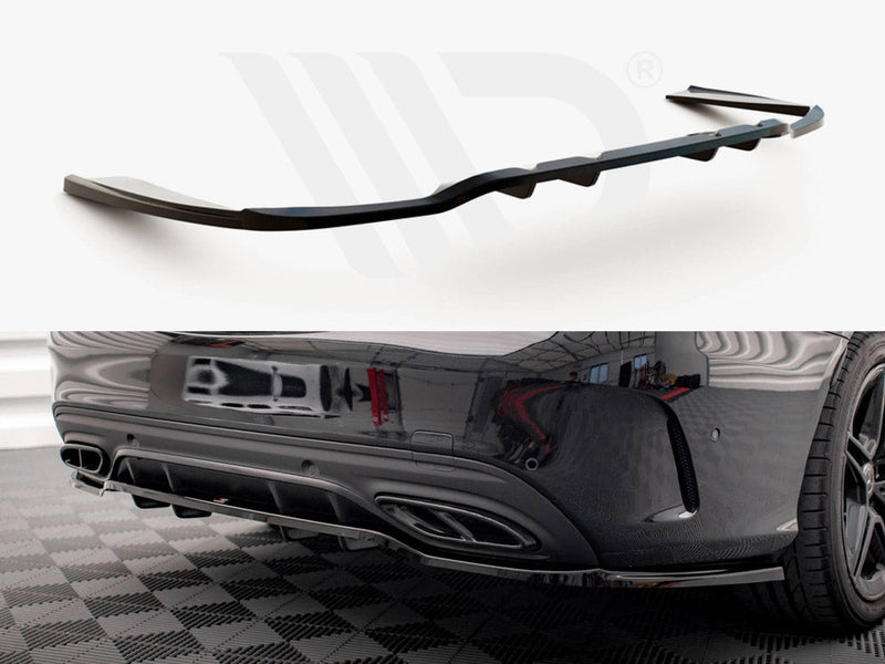 Maxton Design - REAR SPLITTER (VERTICAL BARS) MERCEDES C AMG LINE W205 FACELIFT