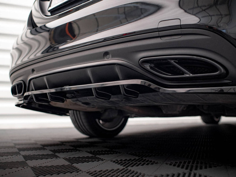 Maxton Design - REAR SPLITTER (VERTICAL BARS) MERCEDES C AMG LINE W205 FACELIFT