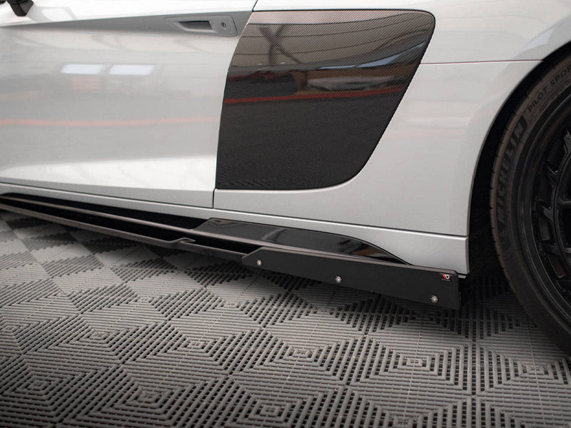 Maxton Design - SIDE SKIRTS DIFFUSERS V.2 + FLAPS AUDI R8 MK2 FACELIFT