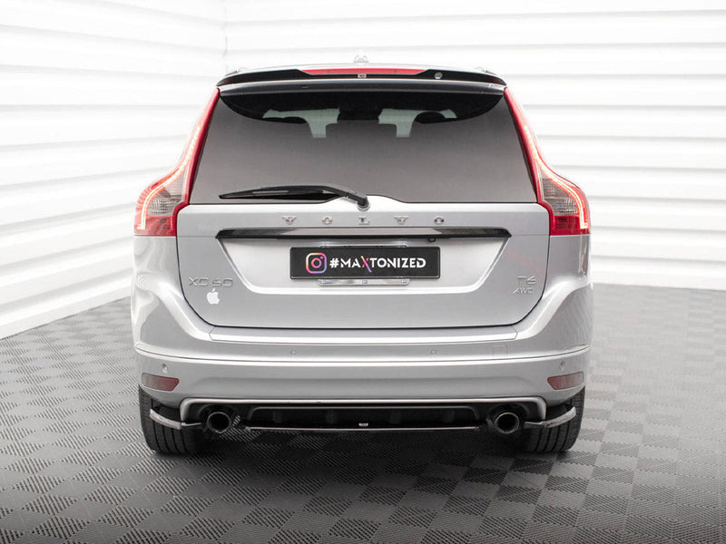 Maxton Design - CENTRAL REAR SPLITTER VOLVO XC60 R-DESIGN MK1 FACELIFT