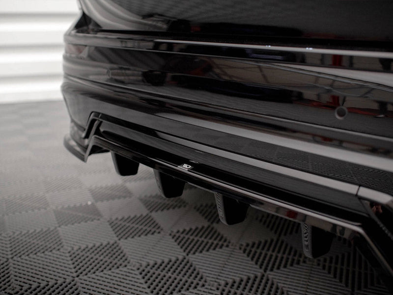 Maxton Design - CENTRAL REAR SPLITTER (VERTICAL BARS) VOLVO XC60 R-DESIGN MK2 FACELIFT