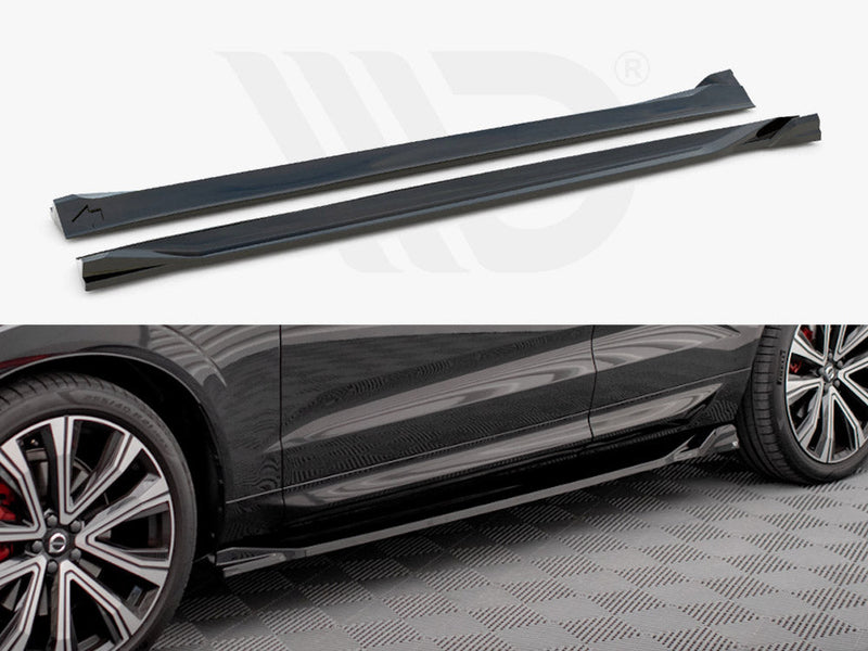 Maxton Design - SIDE SKIRTS DIFFUSERS VOLVO XC60 R-DESIGN MK2 FACELIFT