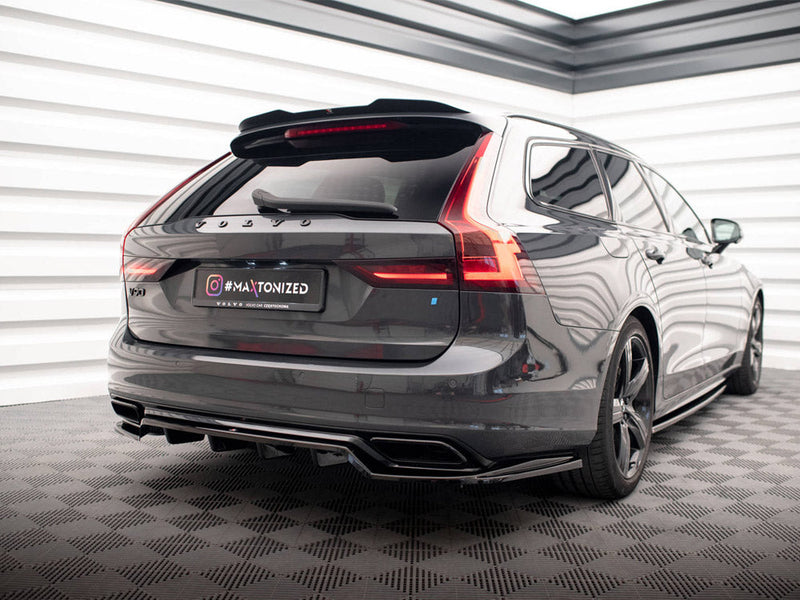 Maxton Design - Rear Splitter (Vertical Bars) Volvo V90 / S90 R-Design Mk2